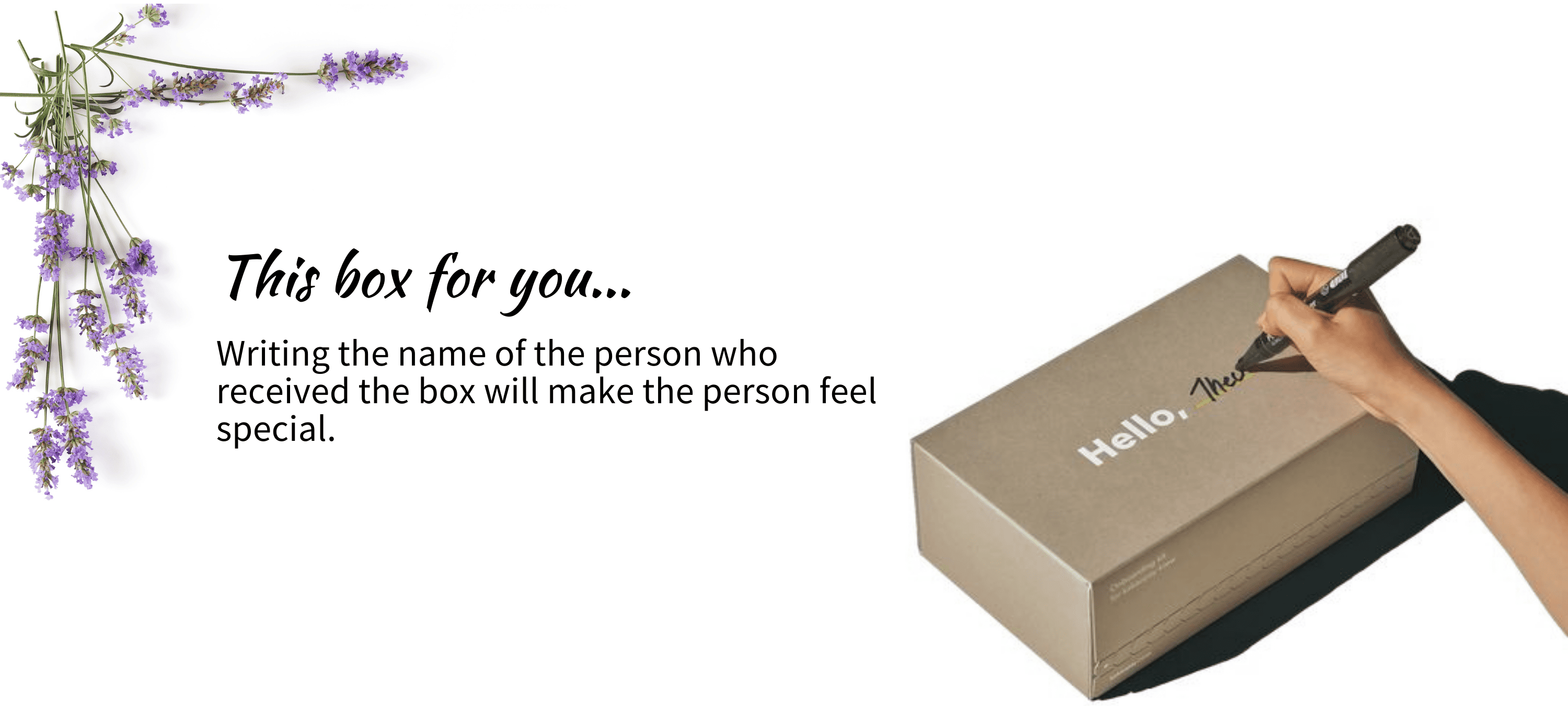 This box for you…
